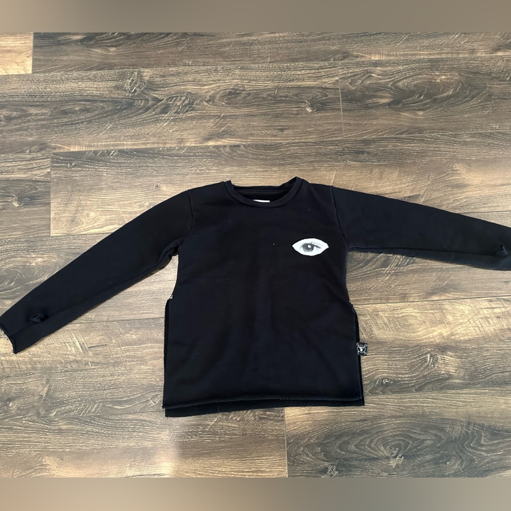 Nununu Black Sweatshirt with Neon Accent